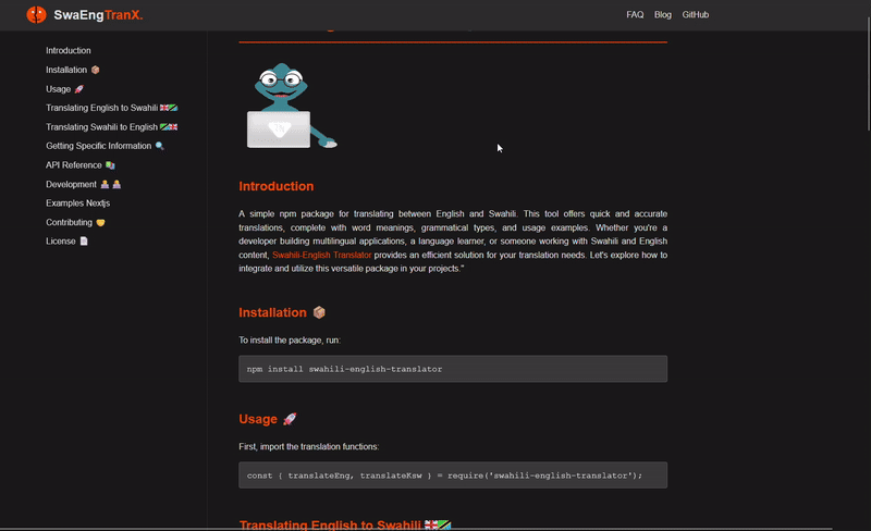 Swahili-English Translator preview